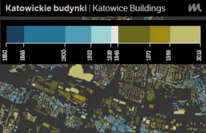 Mapa budynków - Katowice