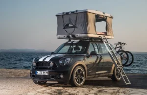 Mini Morris na campingu