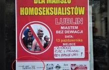 Bezprawne wykorzystanie logo Lublina na plakatach.