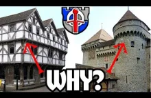 Czemu średniowieczne budynki miały poszerzone piętra? [ang]
