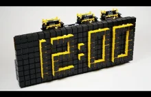 Cyfrowy zegar zbudowany z klocków LEGO v4