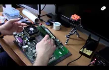 Naprawa komputera PC - wymiana kondensatorów na płycie głównej