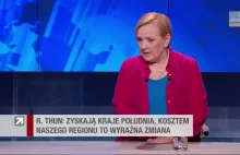 Róża Thun daje popis w Polsat News.
