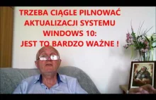 Starszy Pan testuje Windows 10