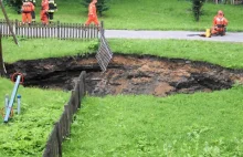 Plac zabaw w Sosnowcu zapadł się 15 metrów pod ziemię