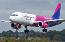 Wizz Air Airbus Samoloty latające Londyn Zamknij się Różowy - Wizz Air Up Close