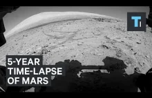 Podróż łazika Curiosity na Marsie w formie timelapse.