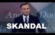 Skandaliczne zachowanie Andrzeja Dudy