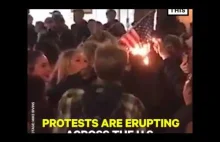 Protesty w USA z okazji wybrania Donalda Trumpa na prezydenta