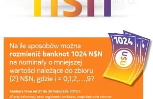 Na ile sposobów można rozmienić banknot o nominale 1024 ?