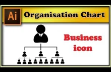 Organisation chart, company structure - Adobe Illustrator tutorial