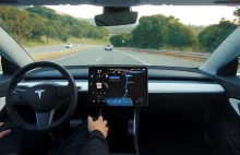 Tak jeździ w pełni autonomiczna Tesla Model 3