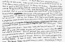 List pożegnalny Kurta Cobaina - wrażliwość rockmana
