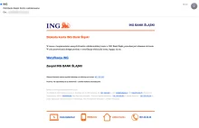 Uwaga klienci ING, po awarii banku dzisiaj atak na Wasze konta