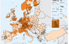 Najbardziej innowacyjne regiony Europy (w przeliczeniu na liczbę mieszkańców)