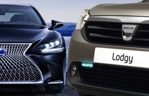Nowa Dacia Lodgy za 56 tysięcy kontra Lexus LS500H za pół miliona zł....