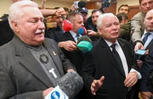 Lech Wałęsa w oko w oko z Jarosławem Kaczyńskim. Wymiana zdań w sądzie