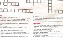 Krzyżówka w "Gazecie Polskiej". Może wkrótce takie pytania na maturze z WOS?