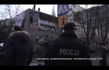 Antifa rzuca w ludzi butelkami z benzyną.. rzecznik policji nie raguje..