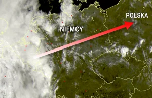 Gigantyczna burza idzie na Polskę. 350 km średnicy.