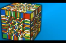 Film pokazujący ile zajmuje ułożenie kostki Rubika 17x17x17?
