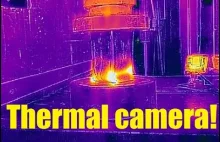 Prasa hydrauliczna - widok z kamery termowizyjnej