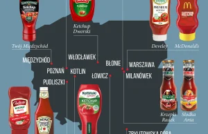 Ketchupowa mapa Polski. Wielkopolska stolicą pomidorowego sosu