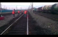 Pracownicy kolei w Rosji