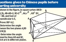 (EN) Różnica między brytyjskim a chińskim egzaminem maturalnym z matematyki