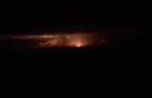 Wybuch w składzie amunicji pod Czernihowem na Ukrainie WIDEO