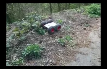 4WD all terrain robot - test in rough terrain, GPS tracking part 2