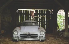 Niezwykły 'barn find' - legendarny Mercedes-Benz 300 SL Gullwing (GALERIA)