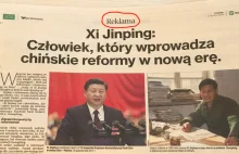 „Rzeczpospolita” zamieściła reklamę chwalacą przywódcę Chin.