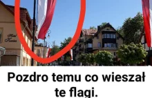 Flagi Monako zamiast Polski na święto pracy w Świeradowie-Zdrój.