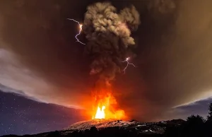Wybuch Etny - niesamowicie piękny i groźny