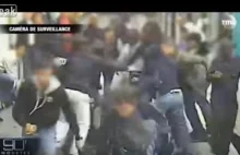 Francja: 20 murzynów niczym zwierzęta i rzucili się na troje ludzi