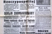 5 września 1939r. Kurjer Poranny. Berlin zbombardowany!