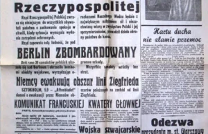 5 września 1939r. Kurjer Poranny. Berlin zbombardowany!