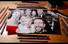 Drawing The Oscars 2014 Selfie