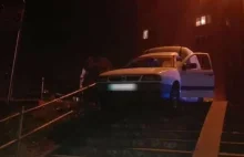 Bełkotliwa mowa i pisk opon. Pijany kierowca chciał zjechać autem po...