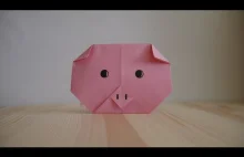 Origami. Jak zrobić świnię z papieru (lekcja wideo)