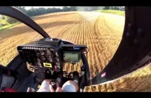 Wspaniałe umiejętności rolnika w helikopterze w Kentucky