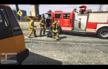 NPC pobity przez strażaków w GTA V