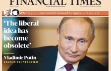 Financial Times zadał Putinowi 40 pytań. Ani słowa o napaści na Ukrainę i Krym.