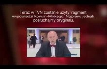 Jak TVN potrafi manipulować - Janusz Korwin Mikke