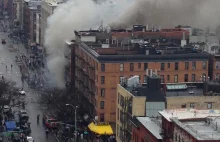 East Village Building Burning After Explosion