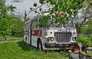 Ikarus 630 - Zabytek gnije na Ukrainie.