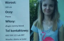 Zaginęła Natalia Kaczmarzyk - Łódź