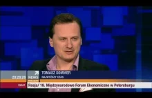 Tomasz Sommer i Leszek Jażdżewski (17.06.2015 Polsat News