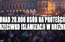Ponad 20.000 osób na proteście przeciwko islamizamizacji w Dreźnie
